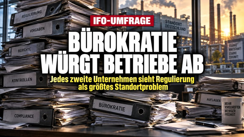 Ifo-Umfrage: Bürokratie würgt jedes zweite Unternehmen ab