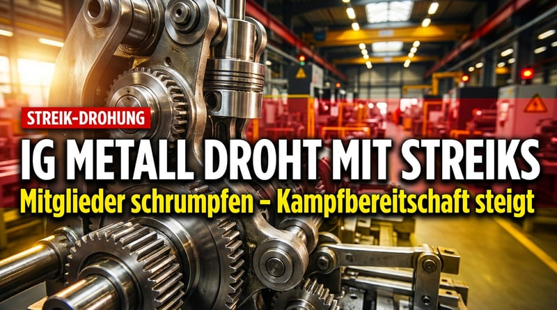 IG Metall auf Konfrontationskurs: Gewerkschaft droht mit Streiks trotz schrumpfender Mitgliederbasis