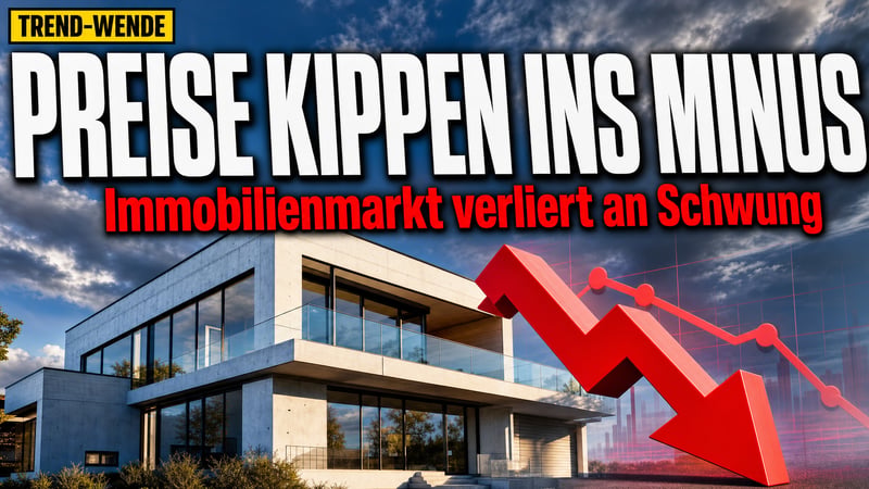 Immobilien-Wende? Erstmals kippen die Preise wieder ins Minus