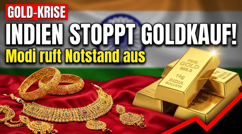 Indien im Gold-Ausnahmezustand: Modi bittet sein Volk um Verzicht – die Devisenreserven schmelzen