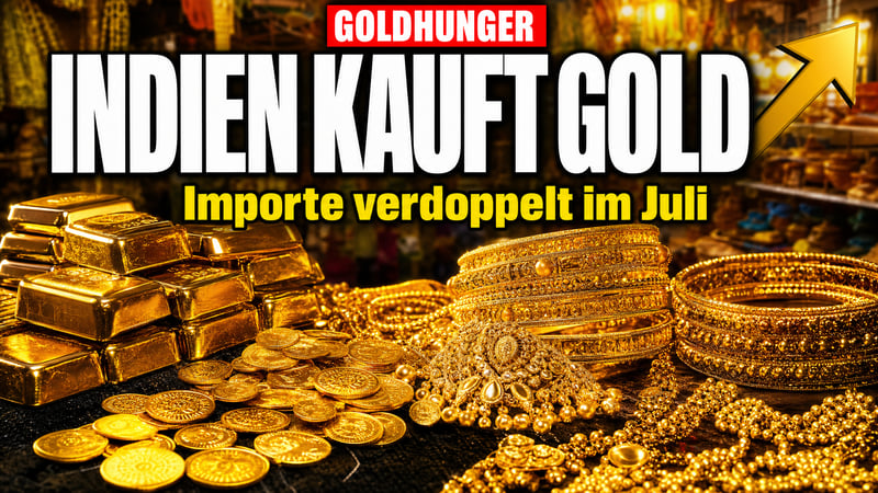 Indien kauft wieder Gold: Importe verdoppeln sich über Nacht