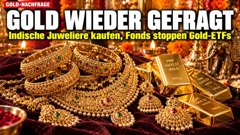 Indiens Gold-Comeback: Juweliere jubeln, Fonds ziehen die Notbremse!
