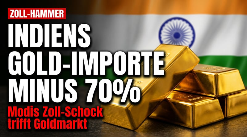 Indiens Goldhunger gebremst: Wie Modis Zollhammer die Importe um 70 Prozent einbrechen lässt