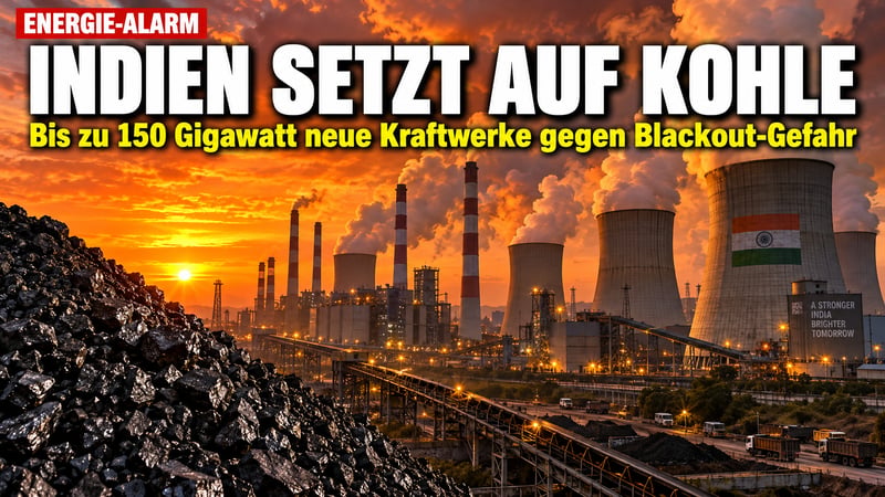 Indiens Kohle-Kehrtwende: Bis zu 150 Gigawatt gegen den Blackout!
