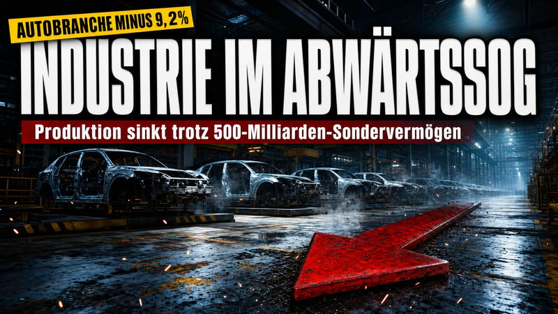 Industrie im Rückwärtsgang: Sondervermögen wirkt nicht