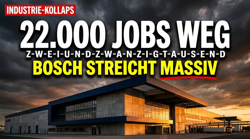 Industrieller Aderlass: Bosch streicht 22.000 Stellen – Deutschland verliert sein technologisches Rückgrat