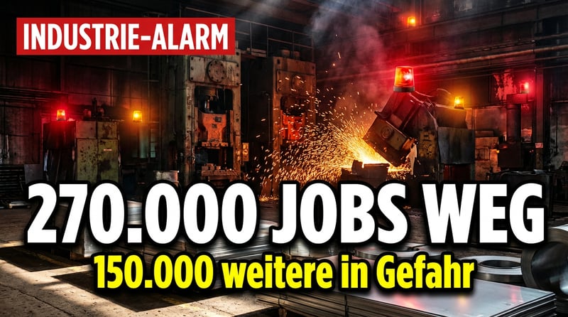 Industrieller Aderlass: Deutschlands Metallindustrie verliert Hunderttausende Arbeitsplätze – und das Ende ist nicht in Sicht