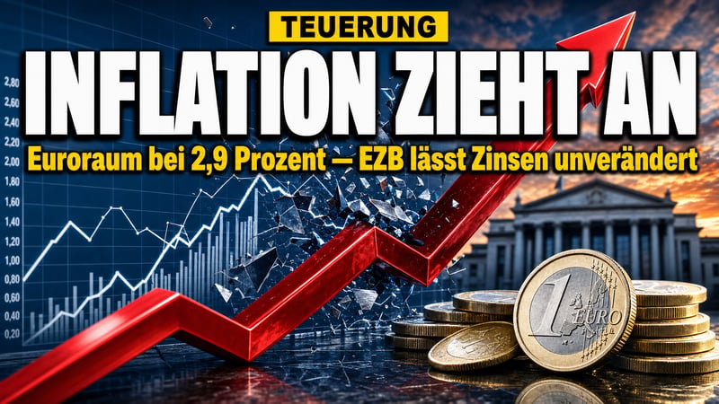 Inflation zieht wieder an: 2,9 Prozent â und die EZB schaut zu