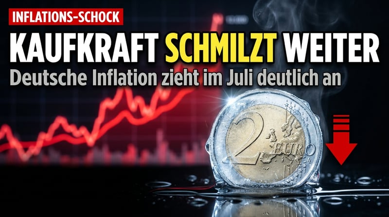 Inflation zieht wieder an: Die Kaufkraft des deutschen Sparers schmilzt weiter