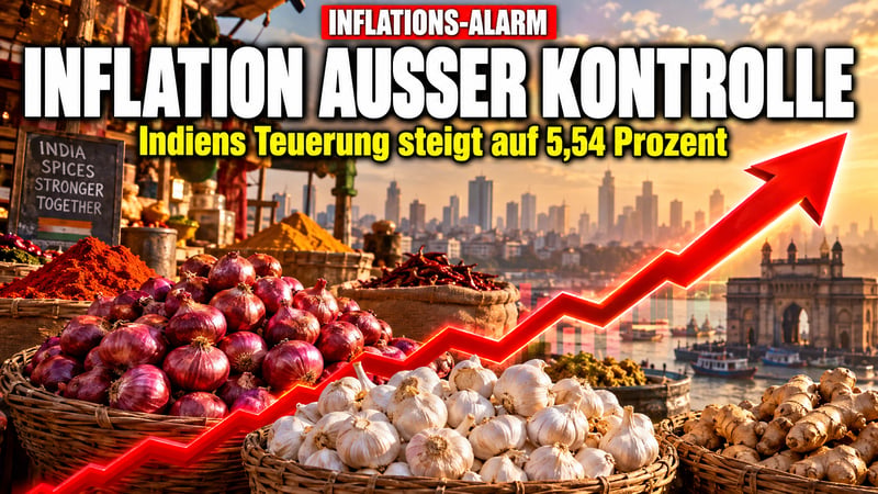 Inflations-Alarm in Indien: Teuerung schießt auf 5,54 Prozent!