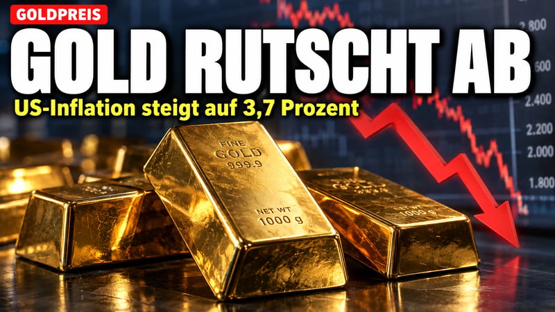 Inflations-Schock aus den USA: Gold rutscht auf Tagestief!