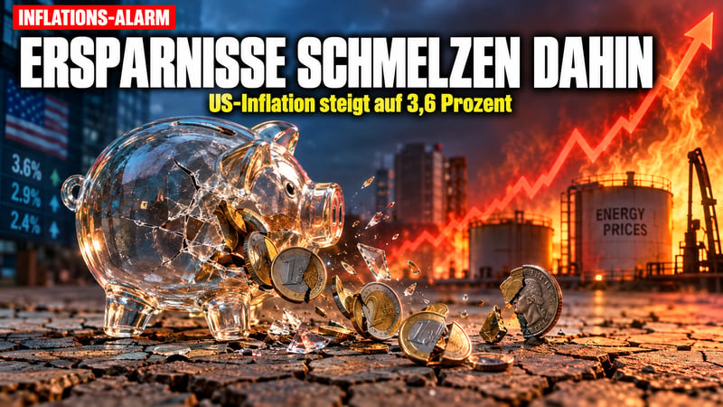 Inflations-Schock in den USA: Energiepreise fressen die Ersparnisse auf!
