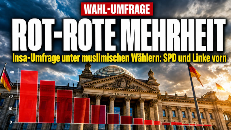 Insa-Umfrage: Rot-Rote Mehrheit – wenn nur Muslime wählen dürften