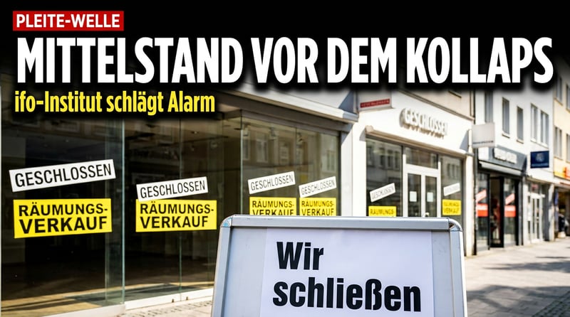 Insolvenzwelle rollt durch Deutschland: Wie die Politik den Mittelstand vor die Wand fährt