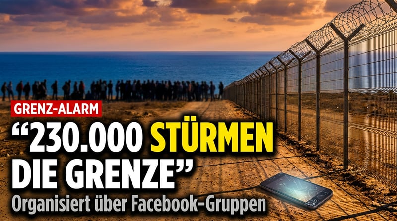 Invasion per Facebook-Gruppe: Wie 230.000 Menschen den Sturm auf Europas Südgrenze organisierten