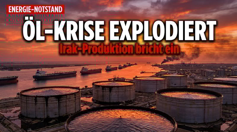 Iraks Ölproduktion bricht um 80 Prozent ein – Hormuz-Blockade treibt Energiekrise auf die Spitze