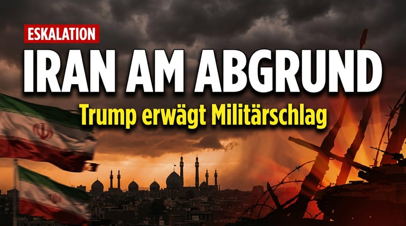 Iran am Abgrund: Teheran droht mit Vergeltung – Trump erwägt Militärschlag