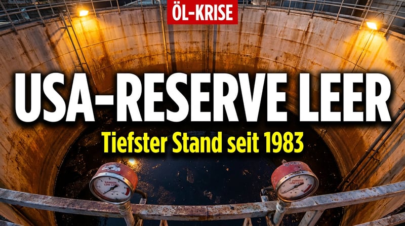 Iran-Krieg legt Amerikas Ölreserven trocken: Tiefster Stand seit 1983 – und kein Ende in Sicht