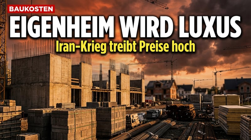 Iran-Krieg treibt Baukosten in die Höhe: Traum vom Eigenheim wird zum Luxusgut