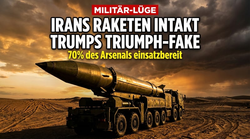 Irans Raketenarsenal weitgehend intakt – Trumps Triumphgeheul entpuppt sich als Luftnummer