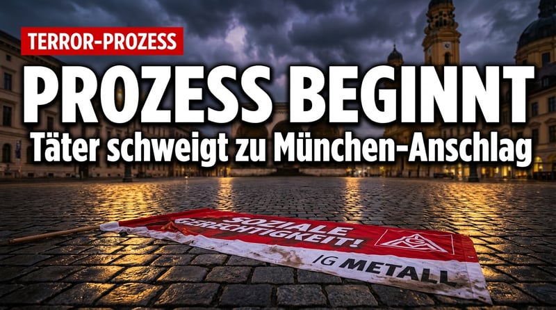 Islamistischer Terror in München: Angeklagter verweigert jede Aussage zum Massaker an Verdi-Demonstranten