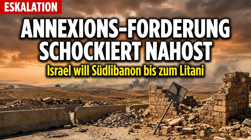 Israels Finanzminister fordert Annexion des Südlibanon – Eskalation im Nahen Osten erreicht neue Dimension