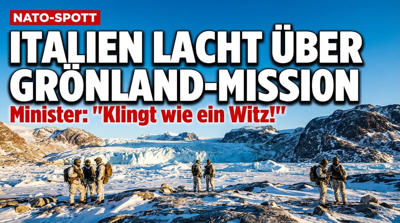 Italienischer Verteidigungsminister verspottet NATO-Mission in Grönland als „Anfang eines Witzes"
