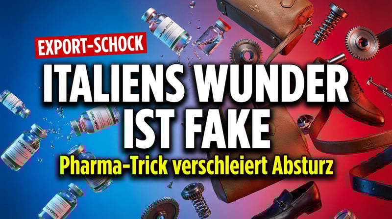 Italiens Exportwunder in die USA entpuppt sich als statistische Fata Morgana