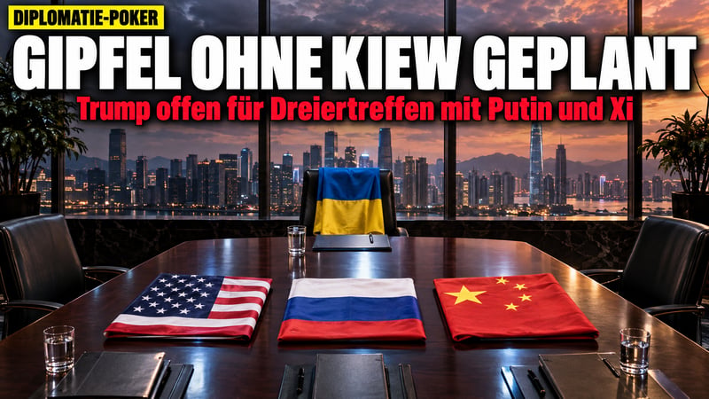 Jalta 2.0 in Shenzhen? Trump will mit Putin und Xi – Kiew bleibt draußen