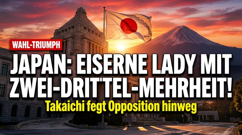 Japans eiserne Lady triumphiert: Takaichi fegt Opposition mit historischer Zwei-Drittel-Mehrheit hinweg