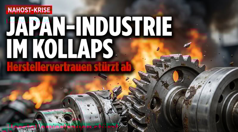 Japans Industrie im Würgegriff: Nahost-Krise lässt Herstellervertrauen abstürzen