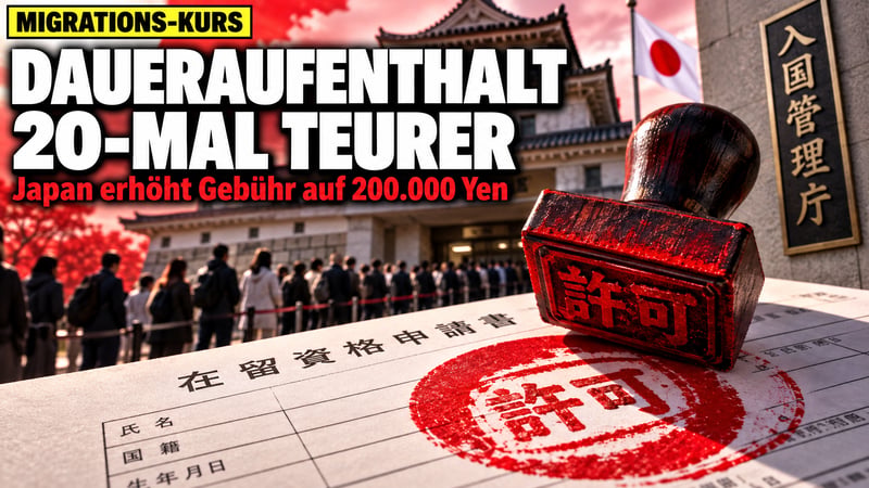 Japans Migrations-Hammer: Daueraufenthalt plötzlich 20-mal teurer!