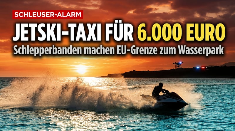 Jetski-Taxi für 6.000 Euro: Wie Schlepperbanden Europas Außengrenze zum Wasserpark umbauen
