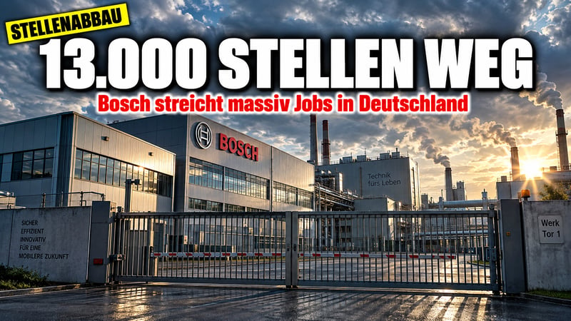 Job-Beben bei Bosch: 13.000 Stellen weg – und die Politik schaut zu