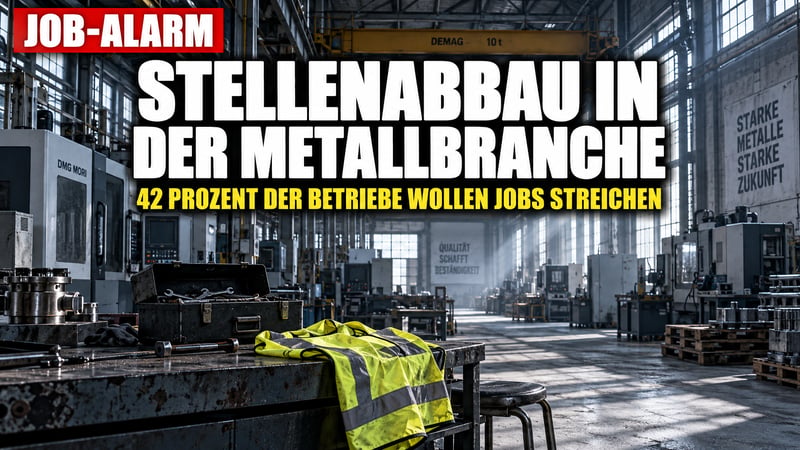 Job-Beben bei Metall: 42 Prozent der Betriebe wollen Stellen streichen!