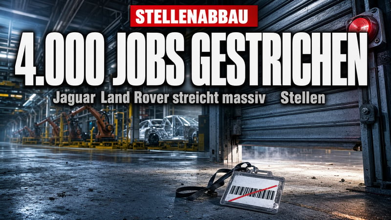 Jobabbau-Welle rollt: Jaguar Land Rover streicht 4.000 Stellen