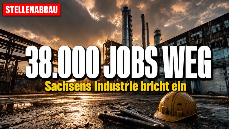 Jobkahlschlag im Osten: Sachsen verliert 38.000 Industriestellen