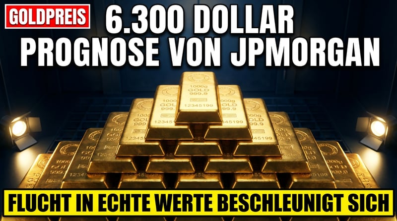 JPMorgan prophezeit Goldpreis von 6.300 Dollar – Edelmetall bleibt Fels in der Brandung