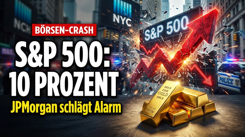 JPMorgan warnt vor massivem Einbruch: S&P 500 könnte um 10 Prozent abstürzen