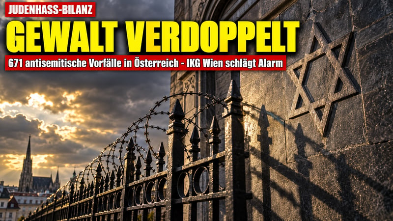 Judenhass in Österreich: Weniger Fälle, aber doppelt so viel Gewalt!