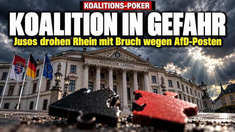 Juso-Ultimatum an Boris Rhein: Platzt Hessens Koalition am AfD-Vize?