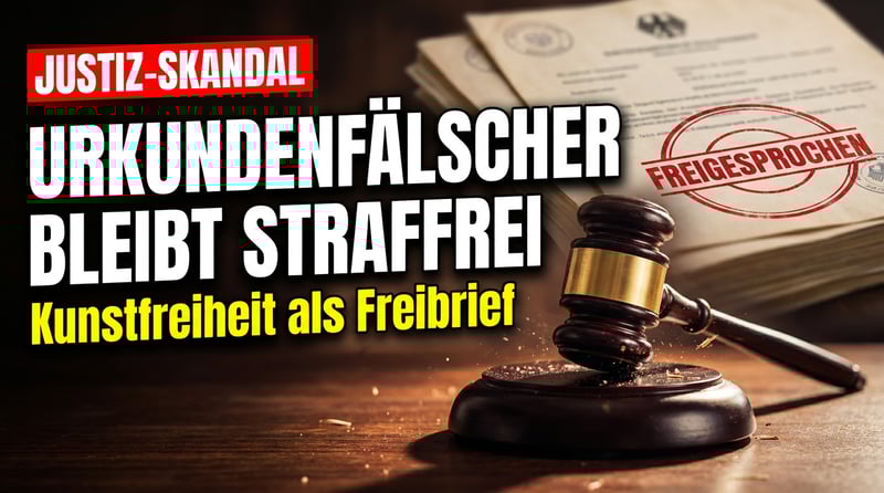 Justizskandal: Urkundenfälscher bleibt straffrei – Kunstfreiheit als Freibrief für linksradikale Aktionen