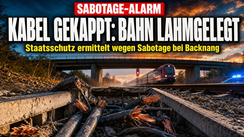 Kabel gekappt bei Backnang: Staatsschutz ermittelt wegen Sabotage