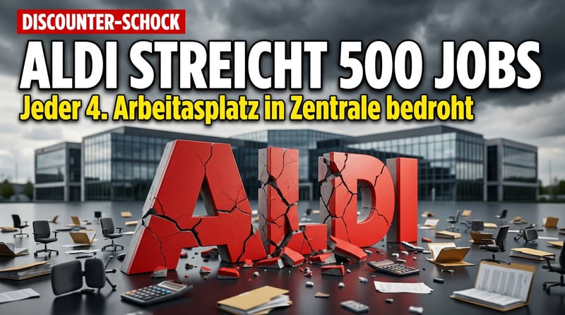 Kahlschlag bei Aldi Süd: Discounter-Riese streicht hunderte Arbeitsplätze in der Zentrale