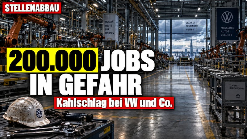 Kahlschlag bei VW und Co.: 200.000 Autojobs stehen vor dem Aus!