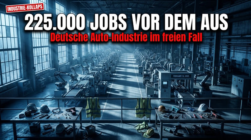 Kahlschlag im Autoland: 225.000 Jobs vor dem Abgrund – die bittere Quittung für die grüne Verbotsorgie