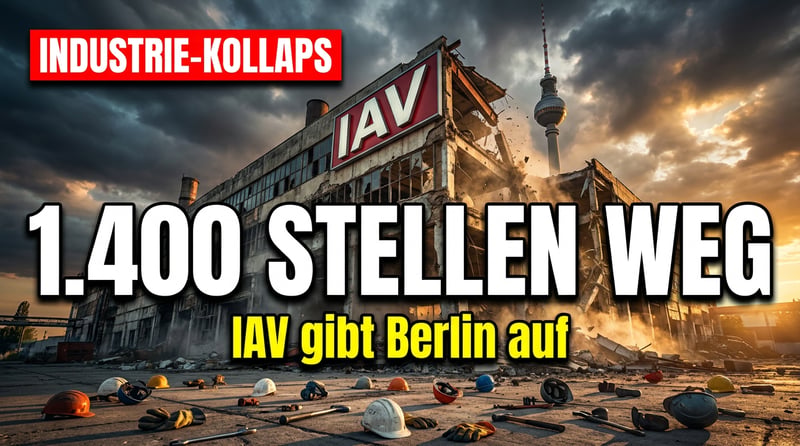 Kahlschlag in Berlin: Autozulieferer IAV streicht 1.400 Stellen – das nächste Opfer der deutschen Industriedämmerung