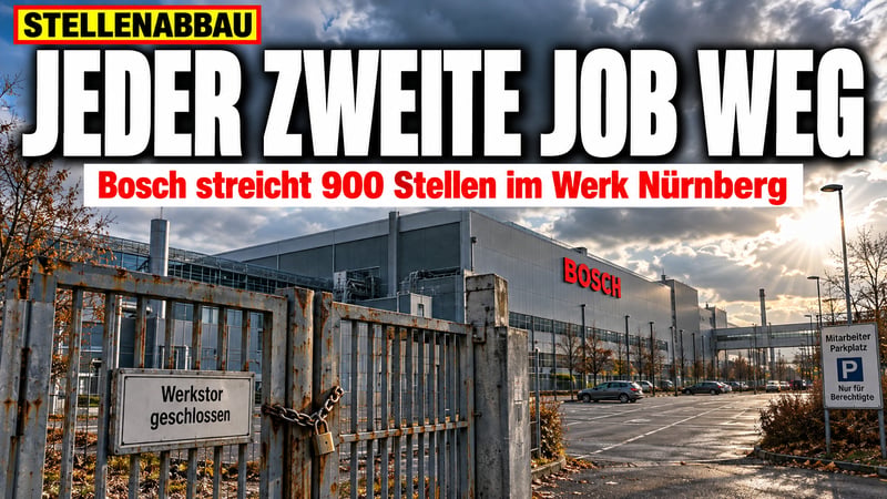 Kahlschlag in Franken: Bosch streicht jeden zweiten Job in Nürnberg!