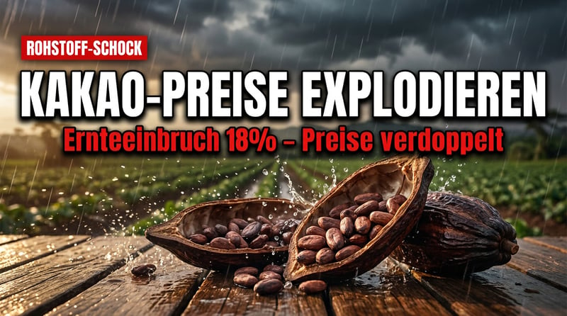 Kakao im Höhenflug: Wenn das Wetter zur Waffe wird und die Preise explodieren
