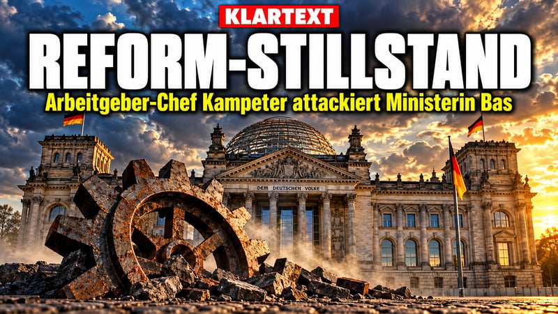 Kampeter-Klartext: Arbeitgeber-Chef attackiert Bas und Reform-Stillstand